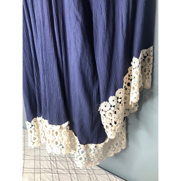 Wet seal blue lace detail cardigan - Picture 4 of 6